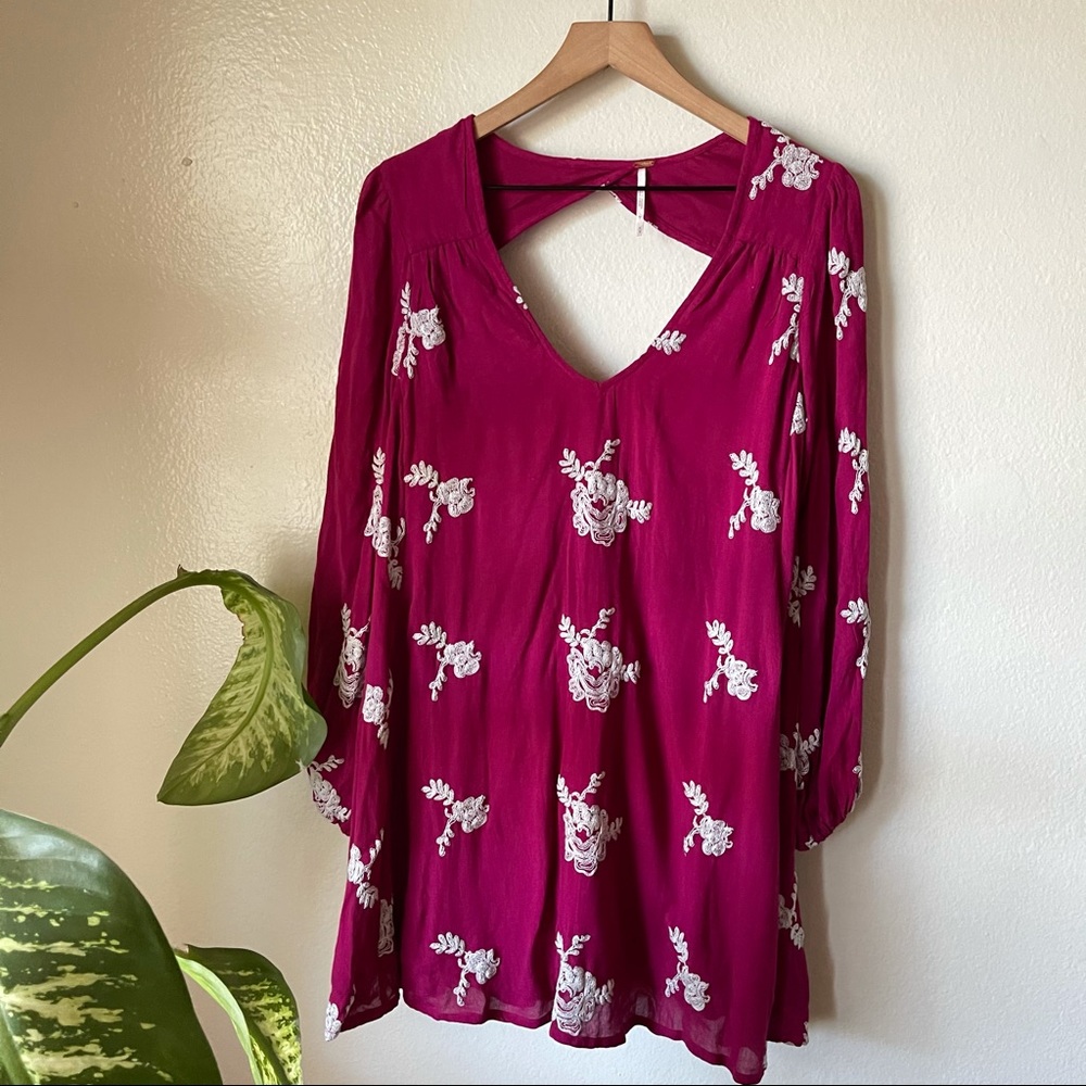 Free People | Emma Embroidered Swing Dress - Picture 2 of 8